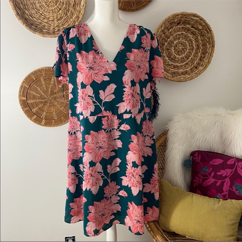 NWT J. Crew Plus Size Floral Above Knee Mini Dress